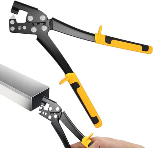 Pinza crimpatrice per bulloni in acciaio, manico in metallo, per cartongesso