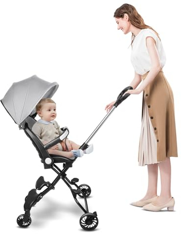 Reisekinderwagen für Kleinkinder, faltbar, mit bidirektionalem drehbarem Sitz, kompakt, für Kleinkinder, für Reisen, 30 x 55 x 86,5 cm-B