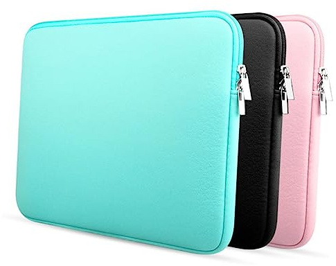 Uonlytech Laptop Sleeve Case with Accessory Bag for 13.3 Inch Ultrabook Pro Retina, Pink Padded Protective PC Bag for Ultrabook and Notebook Users