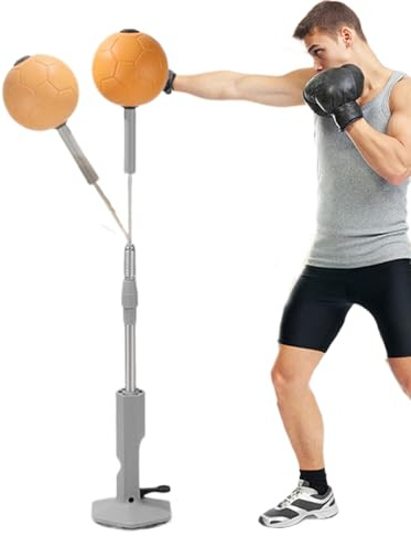 Punching Ball – Speed Punching Bag Stand, höhenverstellbar | Starke Saugleistung mit Augen-Koordinationstraining