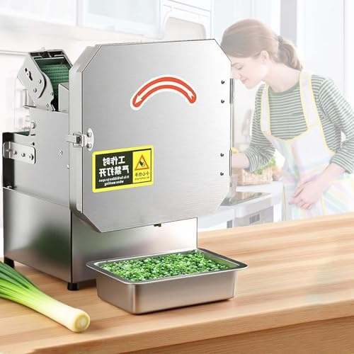 CUTANGELAR Affettatrice Elettrica Professionale Per Verdure, Tritatutto Ad Alta Potenza Da 300 W, Spessore Regolabile Da 1,5 A 35 Mm,150 Kg/H, Ideale Per La Preparazione Di Grandi Quantità Di Cibo.