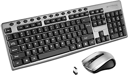 BUBEFSKD Teclado inalámbrico y ratón conjunto de enchufe portátil mecánico para ordenador portátil PC Set teclado y ratón combo gaming mecánica