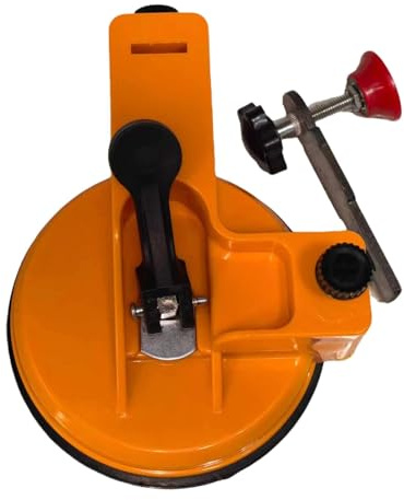 MagiDeal Livellatore Piastrelle Ventosa Regolabile Utensile Fissaggio Giunti Tensionatore Regolazione Lastra Pietra Riutilizzabile Struttura PP Adatto per Util, Orangina