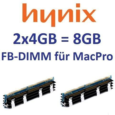 HYNIX original 2 x 4GB = 8GB Kit 240 pin FB-DIMM DDR2-800 PC2-6400 128Mx4x36 double side (HYMP151A72CP4D3-S6) für MacPro Systeme 1,1 2,1 3,1 (Baujahre 2006 bis 2008) Modelle