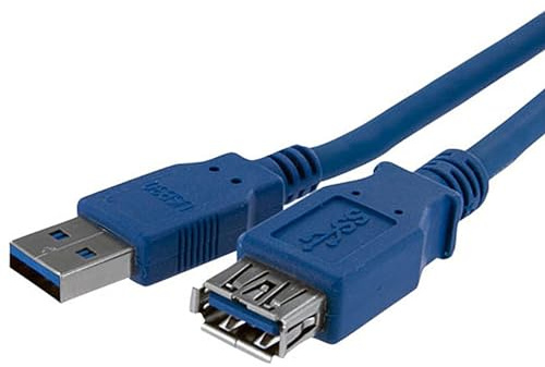 StarTech.com Câble d'extension bleu SuperSpeed USB 3.0 A vers A 1 m - M/F (USB3SEXT1M)