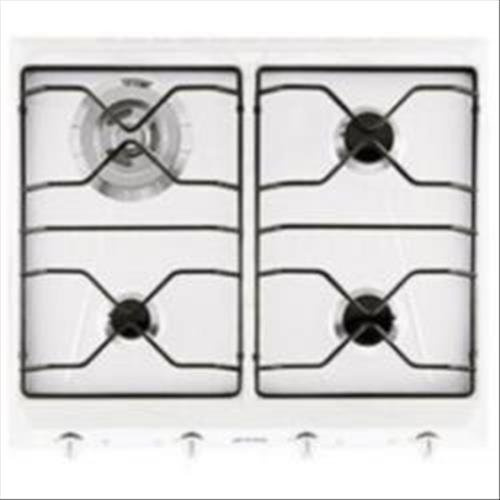 Smeg SRV564EB7 Incasso Gas Bianco piano cottura