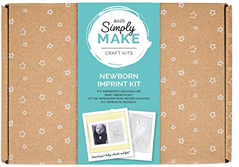 Simply Make - Create Your Own Newborn Baby Imprint Cast Kit Set for Babies Feet and Hands