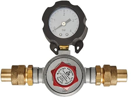 Favex - Détendeurs gaz propane - Mano-détendeur haute pression Propane avec manomètre 8kg/h - 0,5 à 3b - à souder 12 -