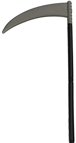 WickedFun® Adults Fancy Novelty Fake Plastic Scythe Unisex Fancy Halloween party Supplies Accessory 95cm One size