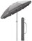 CHRISTOW Portable Beach Parasol Tilting Garden Sunshade Umbrella UV Resistant 2m (Grey)