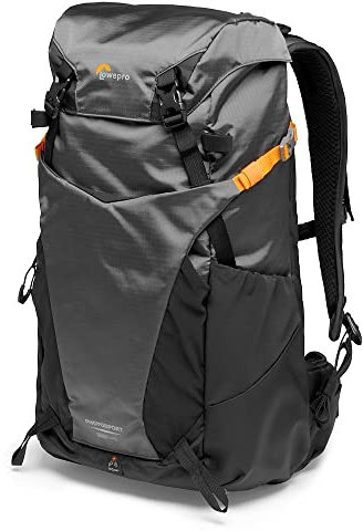 Lowepro PhotoSport BP 15L AW III, Sac à Dos Photo Randonee avec Accès Latéral, Insert Photo Amovible et Système de Sangles Accessoires, Gris, pour Appareil Hybride, Compatible avec Sony α6000