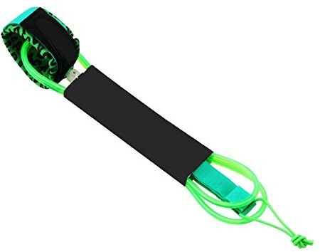 RH-HPC Surf Leine 7mm 10 Fuß Surfbrett Leine gelbe Surfenbeineleine SUP Surfboard Stand Up Paddel Seil Surfen SUP Leash. (Size : 8ft)