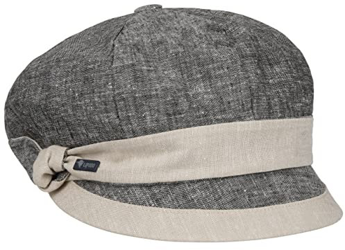 Lipodo Maletta Ballonmütze - Kappe - Schirmcap Damen - Zweifarbige Sommercap - Made in Italy - Frühjahr/Sommer grau One Size