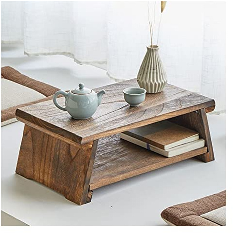Faltbarer Tatami-Tisch, Japanischer Couchtisch, Minitische, Einfach Zu Lagern, Für Teeraum, Im Freien, Balkon, Wohnzimmer (S : 60x30x20cm)