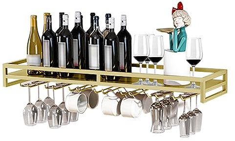 LIGUOYI Weinglashalter Wand, Flaschen- Und Glashalte 24/31/39IN Display-Ständer Platzsparend, Kann In Der Küche, Auf Dem Esstisch Oder Bar Platziert Werden Langlebig Weinglasregal Aus Metall
