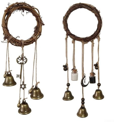 Dekorativer Türhänger mit Hexenglocke, bringt Glück und Schönheit in Ihr Zuhause (Stil 2, 12 cm)