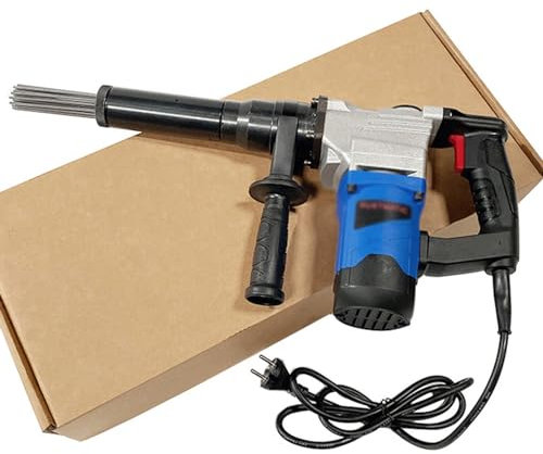 NAMEAL Escalador De Aguja EléCtrico De Alta Potencia,Escarificador De Aguja con EmpuñAdura De Pistola PortáTil De 1100 W,Escarificador De Aguja De Grado Industrial para EliminacióN De óXido,110V
