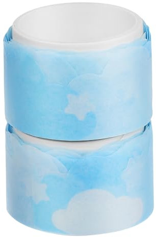Operitacx 2rollen Washi Tapes Dekoratives Klebeband Dünnes Washi Tape Bastelband Geschenkband Für Scrapbook Journaling Bastelmaterial Aufkleberrolle