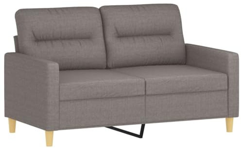 HETFTJN Küchensofa Schlafcouch Sofas Bigsofa - 2-Sitzer-Sofa Taupe 120 cm Stoff für Hotelzimmer Relaxationsraum Sitzzimmer Büro