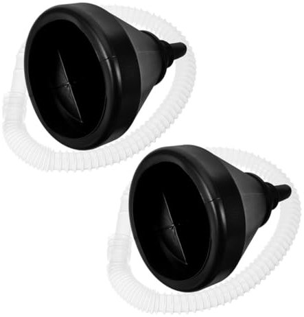 CLISPEED 2 Pièces entonnoir à essence entonnoir d'huile moteur entonnoirs à essence entonnoir d'huile de véhicule entonnoir à eau pour camping-car entonnoir de transmission Plastique