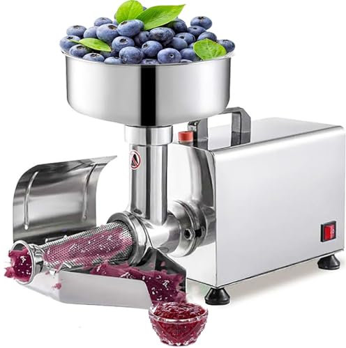 SaryEdge Macchina elettrica per scolare i pomodori, Macchina Commerciale per macinare Gli Alimenti in Acciaio Inossidabile, estrusore per Alimenti, Macchina per Salsa di Pomodoro(220V