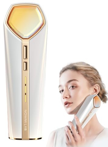 NOWMI Milchlicht Gesichtsmassagegerät Lifting Massagegerät Gesicht Infrarot Pulsiert Hauterneuerung Anti-Falten Anti-Aging Geeignet für empfindliche Haut