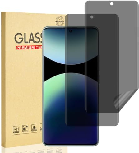 Protector de Pantalla Privacidad para Xiaomi Redmi Note 14 Pro Plus/Note 14 Pro+ 5G, Anti-Espía Protector Pantalla, Antiespia Película TPU Flexible, Anti-Rasguños, Sin Burbujas, Sin Cristal, 2 Piezas
