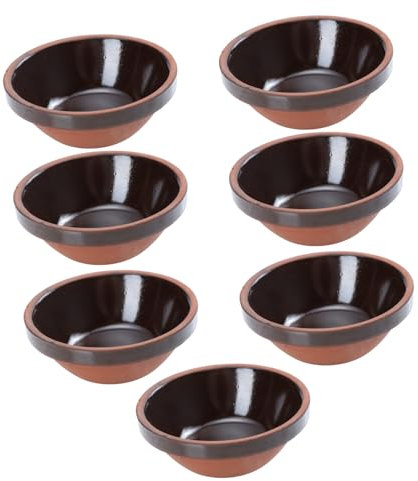 CIYODO Ciotole in Terracotta Per Zuppa E Uova Set Da 7 Pezzi Ciotole Per Zuppa in Ceramica Accessori Da Cucina E Tavola Pratici E Durevoli