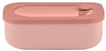 Guzzini - On the Go, LUNCH BOX CON CONTENITORE 'STORE&GO' - Chiusura Ermetica - Rosa fiore di pesco - 20x12xh7 cm - 171100251