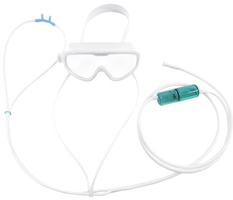 Unosuich Hydrogen Eye Mask & Nasal Inhaler 2-in-1 - Molecular H2 Gas Therapy Goggles with Massage Function for Eyes & Nose, Portable Hydrogen Inhalation Shield‌