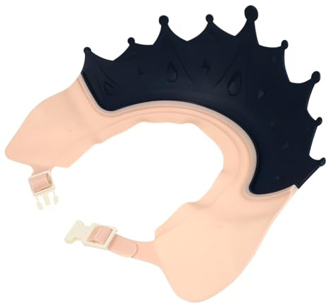 TOBBOMEY Verstellbare Duschhaube für Kleinkinder Wasserdichter Haarwaschschutz mit Augenschutz Leichter Flexibler Badehut für Jungen und Mädchen Schützt Gesicht und Ohren Beim Haarewaschen