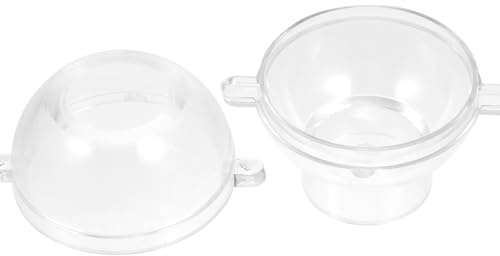 DECHOUS Stampo per Candele a Forma di Sfera 3D in Plastica PC 7 CM Stampo Rotondo per Cera Fai da Te Resistente e Facile da Sformare per Decorazioni e Regali Artigianali