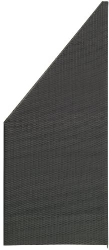 Gartenfreude Élément de clôture en rotin synthétique tressé des Deux côtés avec Cadre en Aluminium Résistant aux intempéries Anthracite 80 x 4 x 180/90 cm