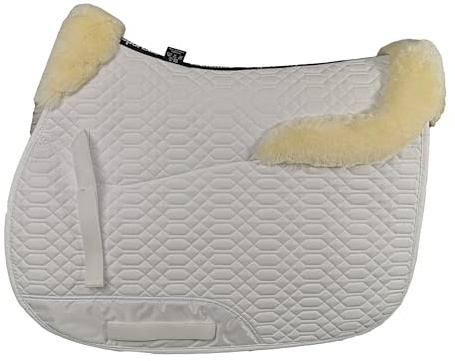 Engel Reitsport – sadelduk fyrkantig sadeldyna fårskinnsfärg: täcke svart, päls naturlig (Schabra 4) white/natural Jumping
