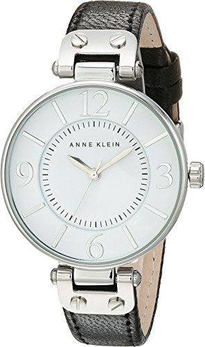 Anne Klein Women's Leather Strap Watch