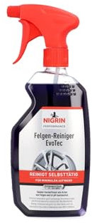 NIGRIN 72931 EvoTec Felgenreiniger, 500 ml, selbstaktiver Reiniger für alle Felgen, säurefrei, mit Wirk-Indikator