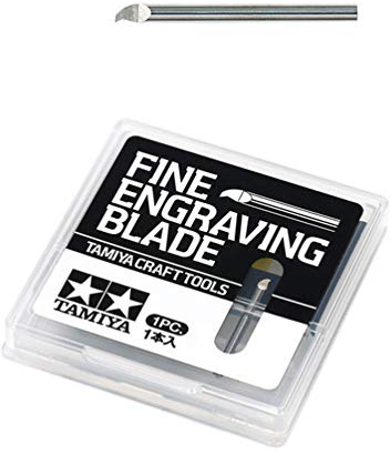 Tamiya 300074136 Gravurklinge 0,2mm / 2mm Schaft/L.25mm