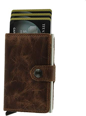 Secrid Herren Karteninhaber MINIWALLET Vintage Braun Talla única