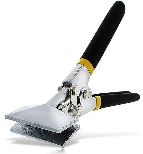 ABN Hand Seamers Sheet Metal Tool - 3 Inch Straight Metal Bending Pliers for Roofing, Siding, HVAC, and More