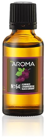 myAROMA | No. 64 (grosella negra, 30 ml) | Sabor puro natural | Gotas de sabor para cocinar, hornear y mezclar | Sin azúcar y sin grasa