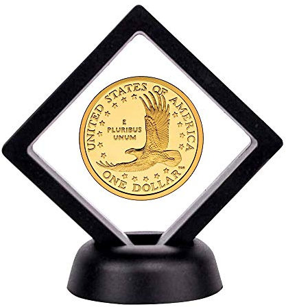 Uncle Paul Schwimmender Münzhalter, 5-teilig, Präsentationsbox für Münzen, Schmuck, Medaillons, Steine, 5 Stück, 7 x 7 x 1,9 cm, CS307