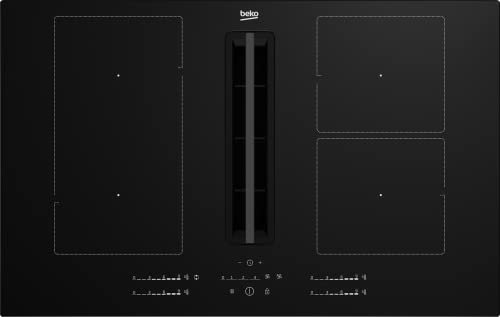 Beko HIXI 84700 UF Nero Da incasso 80 cm Piano cottura a induzione 4 Fornello(i)