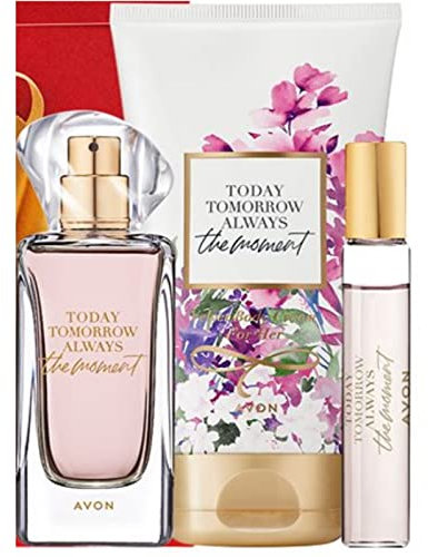 Avon Set TTA The Moment Eau de Parfum 50ml und Taschenspray 10ml, Bodylotion 150 ml neuer Duft aus der TTA Serie für Damen