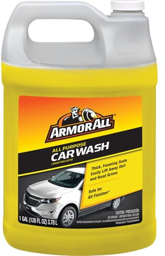 Armor All All-Purpose Car Wash, 1 Gal Bottle, Car Wash Soap Easily Lifts Away Dirt and Road Grime