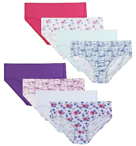Ultimate Pure Comfort Brief Underwear Pack, Organic Cotton Panties, 8-Pack