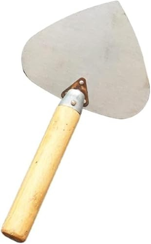 Spachtel, Tapetenschaber, Metallspachtel, Schaberwerkzeug, Putzkelle, Farbtapetenschaber, Holzgriff, runde Schaufel, Kelle, Wandputz, Manganstahl, Konstruktion, Beton, Mauerwerkswerkzeuge