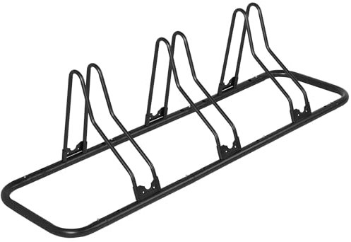 CyclingDeal Verstellbarer Fahrradständer für 3 Fahrräder, für Mountainbikes und Rennräder, Garagenaufbewahrung