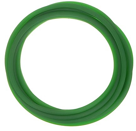 sourcing map Polyurethan Rundriemen 7mm Durchmesser 16.4ft(5 Meter) Länge Raue Oberfläche PU Urethan Riemen für Antriebstechnik Grün