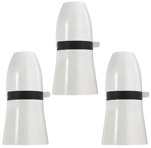 GUIYANIU B22 Lamp Holder White Light Fitting, Standard Bulb Holder Socket Bayonet Cap Pendant Light Fitting with Switch, Lamp Base for Ceiling 3 Packs
