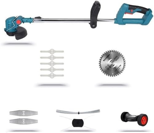 Cortacésped inalámbrico Weed Wacker, cortacésped eléctrico de 1800 W, cortacésped inalámbrico, cortasetos, poda eléctrica de mano ajustable para jardín, bueno para cortes limpios y rápidos (sin juego